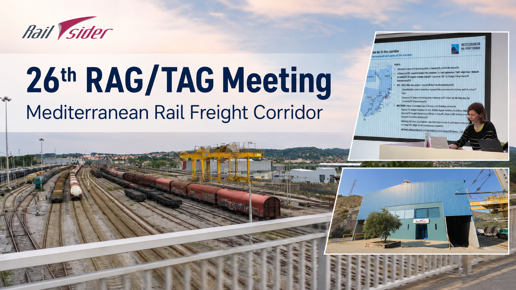 El nodo de Portbou, protagonista en la 26th RAG/TAG Meeting del Mediterranean Rail Freight Corridor