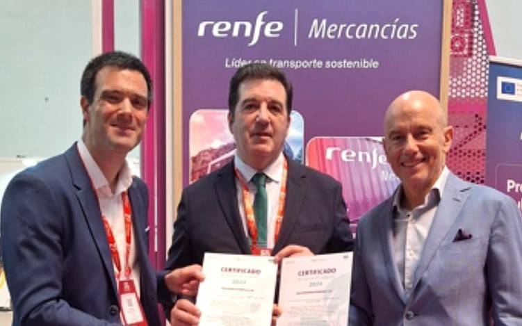 Railsider reduce 47.000 toneladas de CO₂ y recibe el Certificado de Huella de Carbono 2024 de Renfe